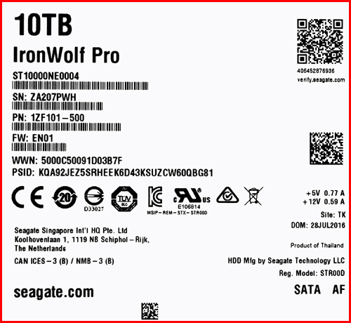Seagate_ST10000NE0004_02 Seagate ST10000NE0004 02 NAS HDD Seagate IronWolf Pro 10TB