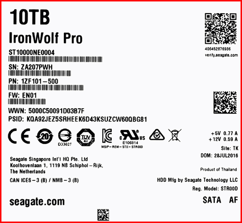Seagate ST10000NE0004 02 NAS HDD Seagate IronWolf Pro 10TB