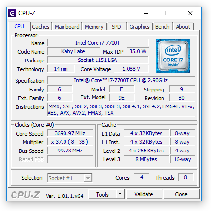 i7 7700T Cpu Z Собираем мощный компьютер небольшого размера