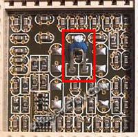 Внешний датчик температуры процессора, установленный внутри Socket A.