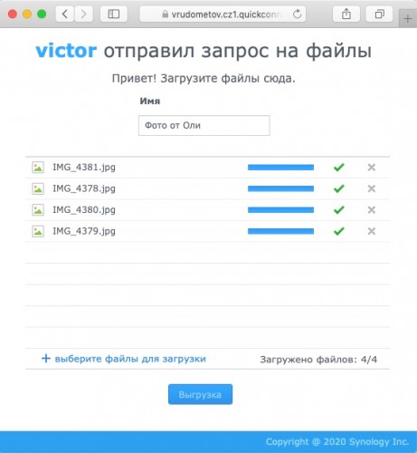 file upload 461x500 Возможности программного обеспечения Synology NAS DS420+