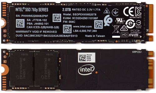 Intel 760p 2TB 02 SSD Intel 760p 2048GB
