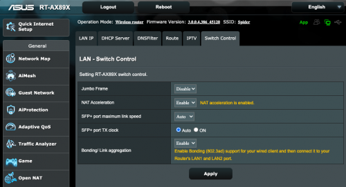 Asus LinkAggregation 500x271 1Гбит + 1Гбит=2 Гбит: Настраиваем Link Aggregation между роутером Asus RT AX89X и Synology NAS DS920+