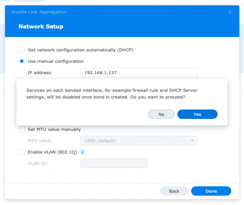 Synology NAS DS920 LinkAggregation 3 500x421 1Гбит + 1Гбит=2 Гбит: Настраиваем Link Aggregation между роутером Asus RT AX89X и Synology NAS DS920+