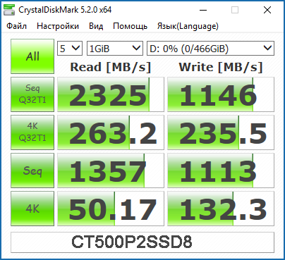 06 M.2 SSD Crucial P2 500GB (часть 2)