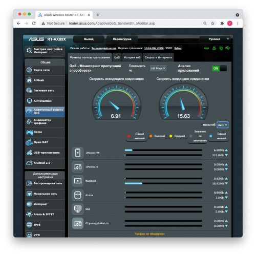 qos 500x498 Возможности программного обеспечения маршрутизатора Asus RT AX89X